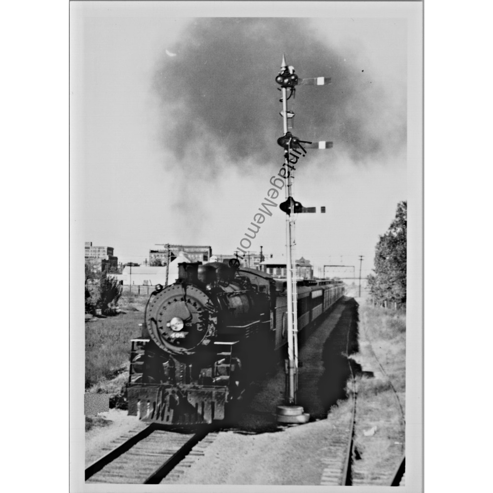 Vtg MKT Missouri - Kansas - Texas‎ Railroad 408 Steam Locomotive Photo T2-127